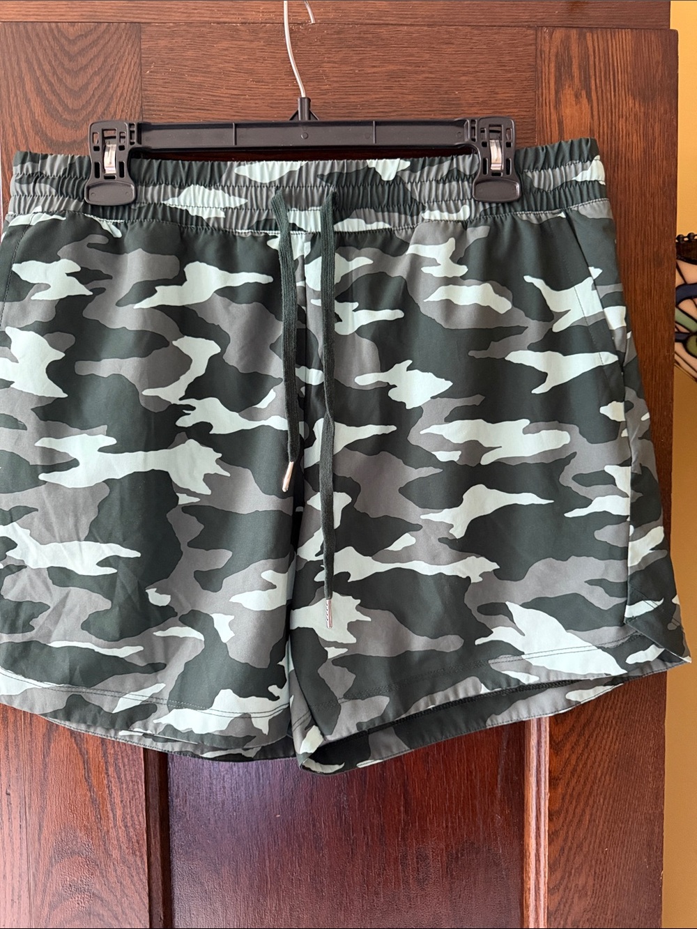 Marika Green Camouflage High Waisted Athletic Shorts 6” inseam